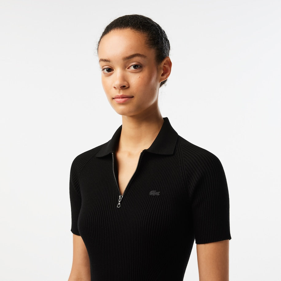 VESTIDO POLO FEMININO LACOSTE EM MALHA