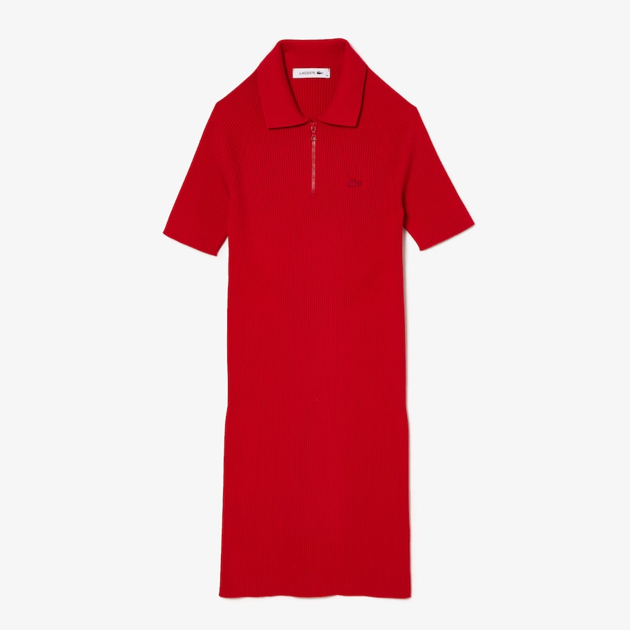 VESTIDO POLO FEMININO LACOSTE EM MALHA