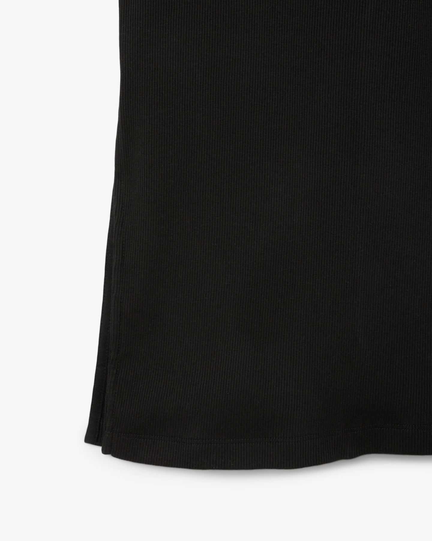 Vestido Polo Midi Manga Curta Rib Reto