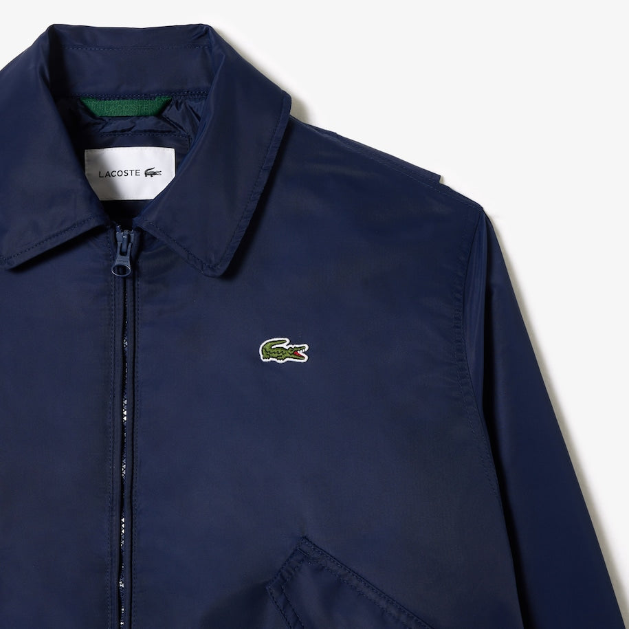 JAQUETA BOMBER OVERSIZED EM NÁILON COM LOGO ATRÁS