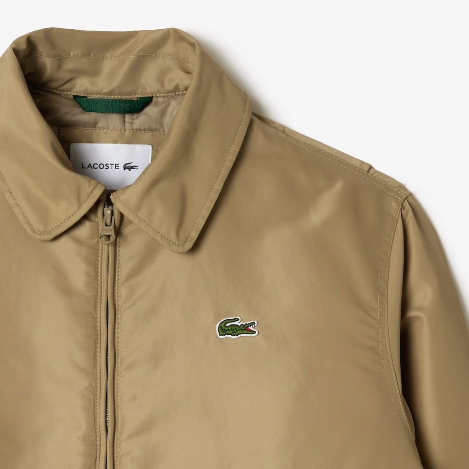 JAQUETA BOMBER OVERSIZED EM NÁILON COM LOGO ATRÁS