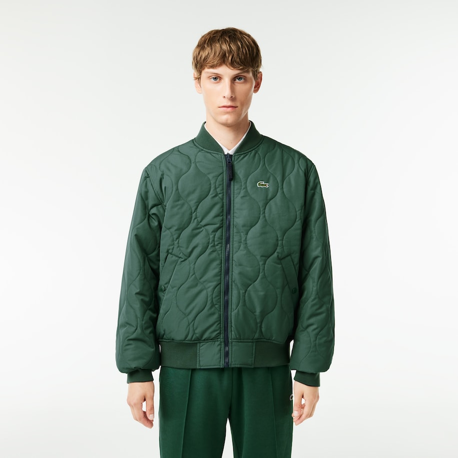 JAQUETA BOMBER MASCULINA EM TAFETÁ ACOLCHOADO REVERSÍVEL
