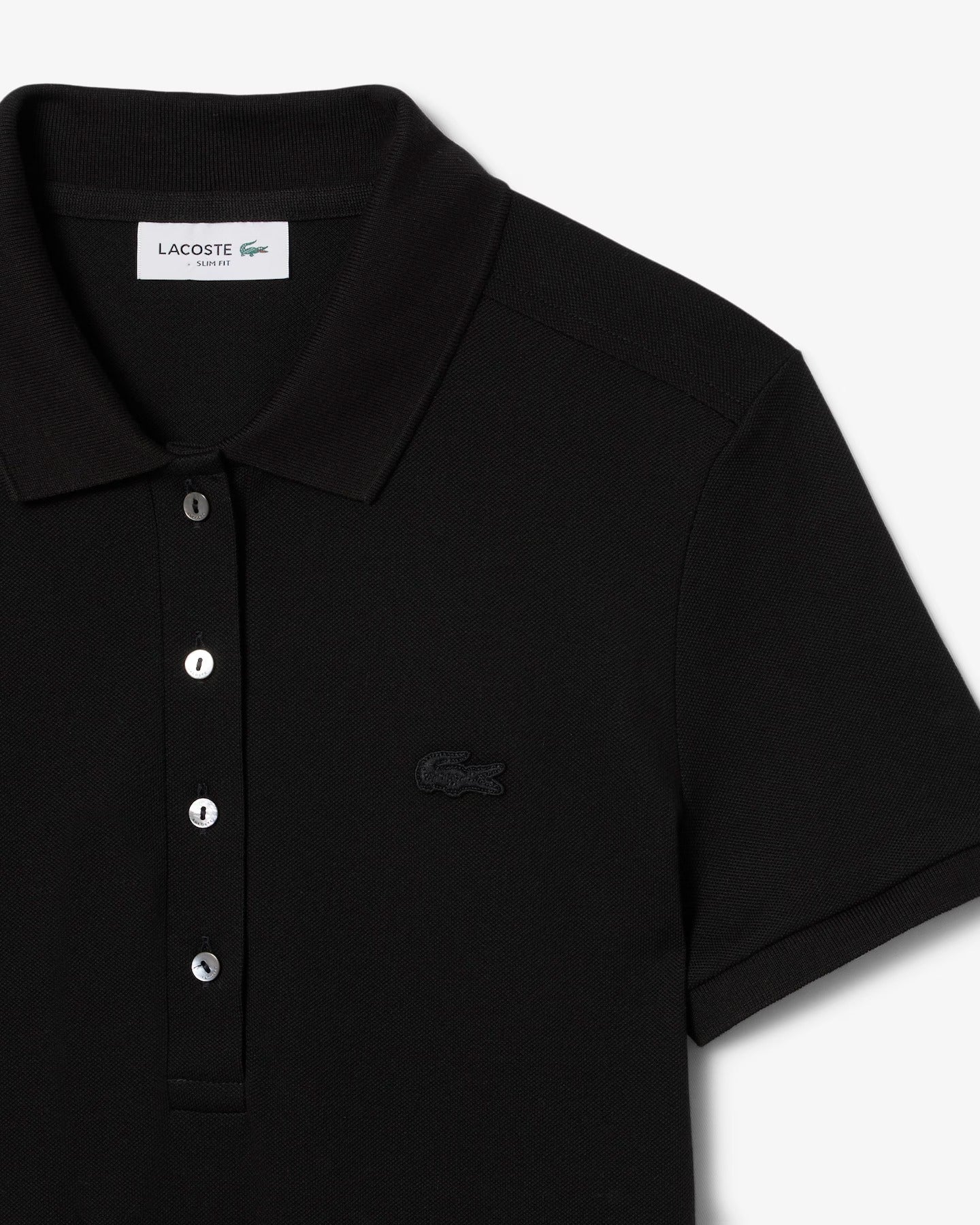 Vestido Polo em Piqué de Algodão com Stretch e Modelagem Ajustada
