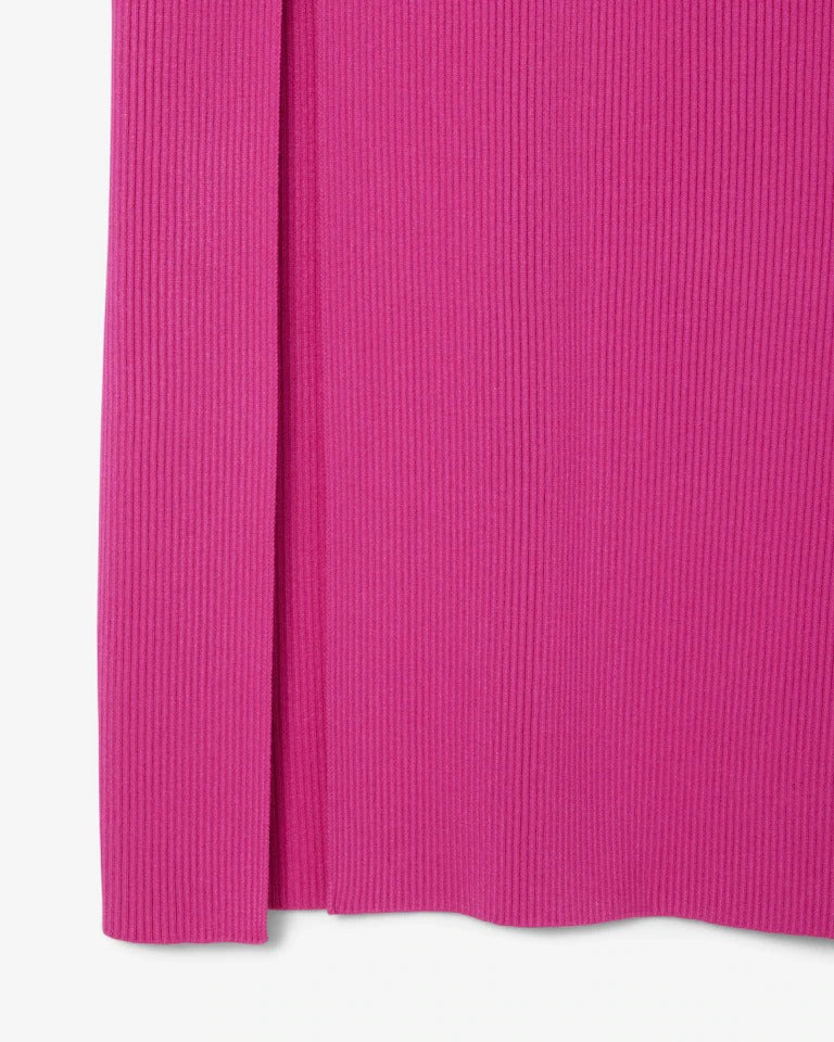 Vestido Regata Midi Rib com Fenda