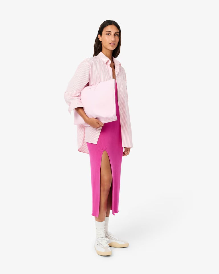 Vestido Regata Midi Rib com Fenda
