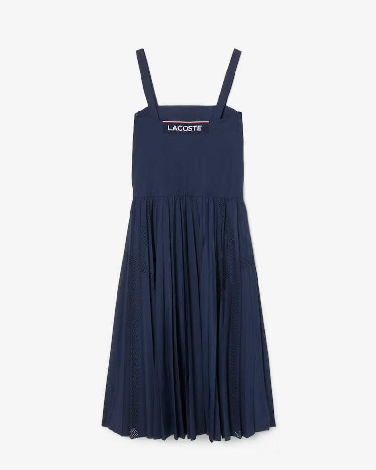 Vestido Regata Midi com Saia Plissada