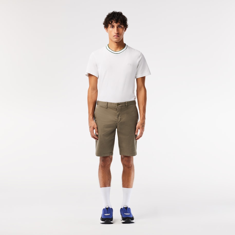 BERMUDA MASCULINA SLIM FIT EM ALGODÃO COM STRETCH