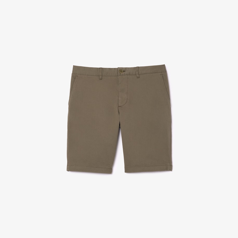 BERMUDA MASCULINA SLIM FIT EM ALGODÃO COM STRETCH