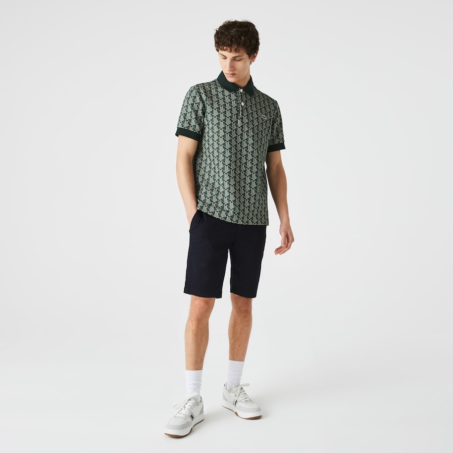BERMUDA MASCULINA SLIM FIT EM ALGODÃO COM STRETCH