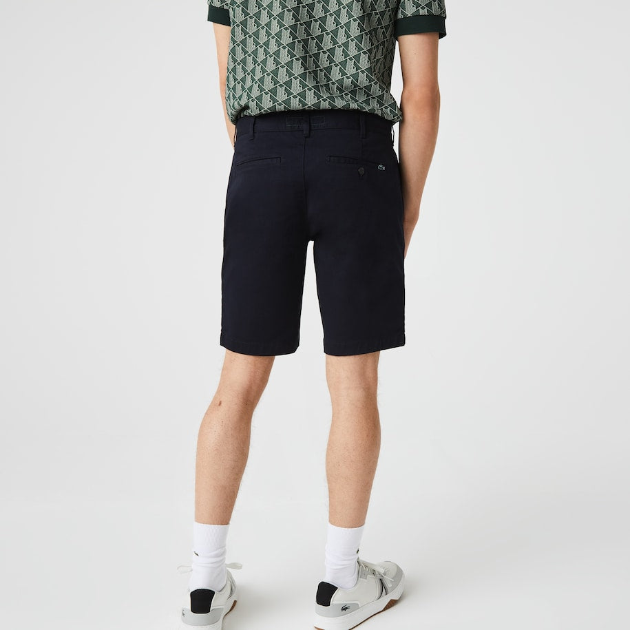 BERMUDA MASCULINA SLIM FIT EM ALGODÃO COM STRETCH