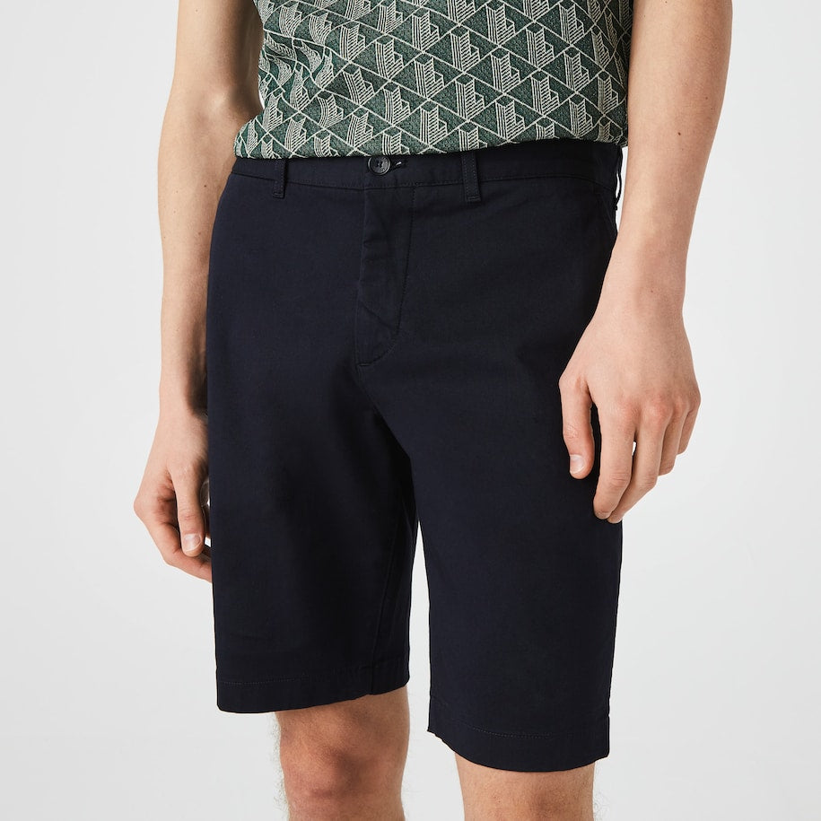 BERMUDA MASCULINA SLIM FIT EM ALGODÃO COM STRETCH
