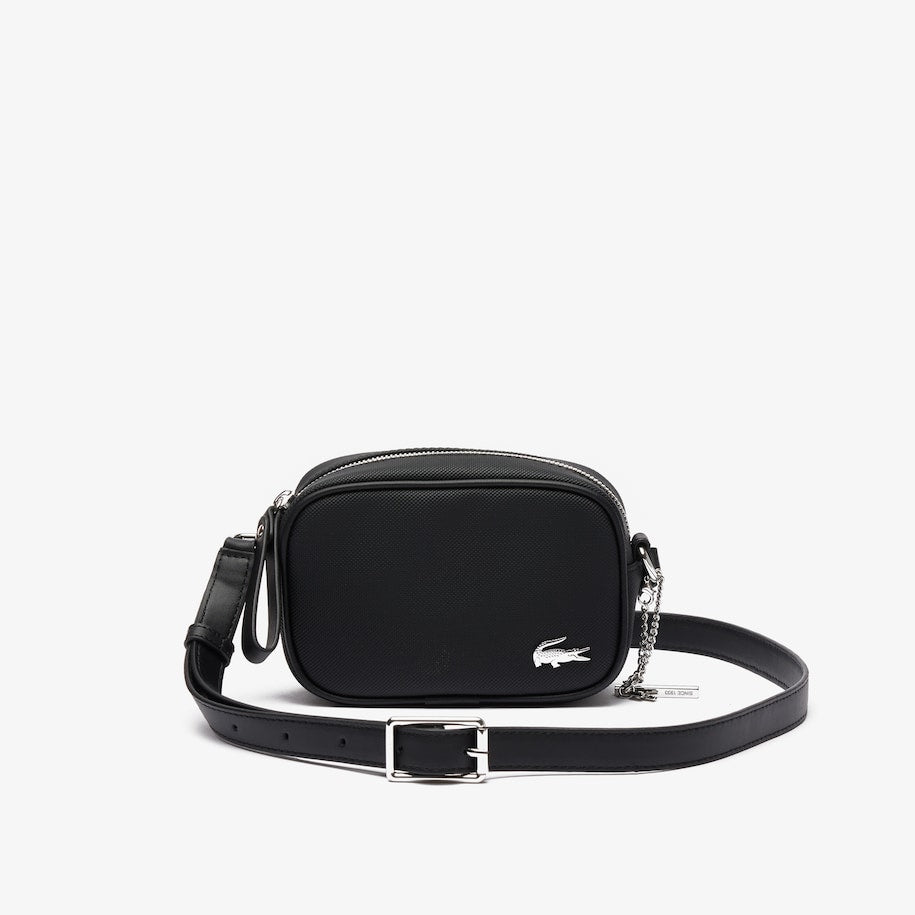 BOLSA TRANSVERSAL PEQUENA DE LONA REVESTIDA PARA O DIA A DIA