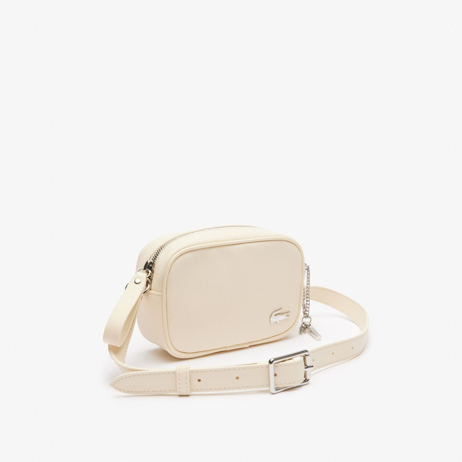 BOLSA TRANSVERSAL PEQUENA DE LONA REVESTIDA PARA O DIA A DIA