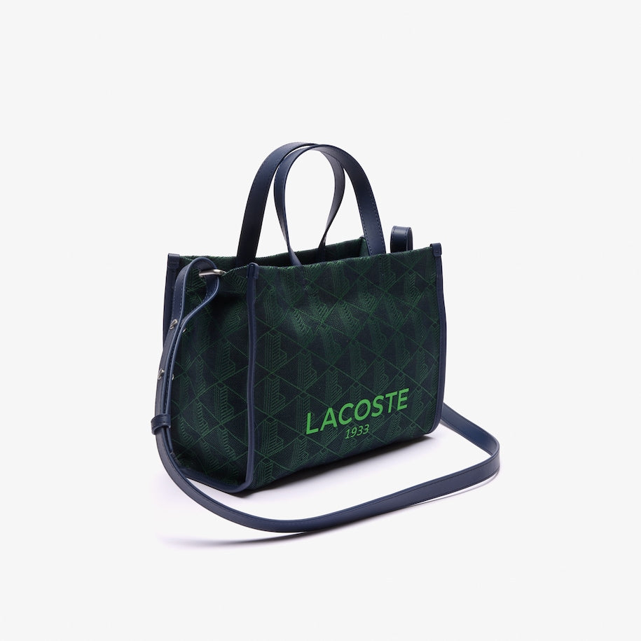 BOLSA FEMININA PEQUENA TOTE HERITAGE JACQUARD