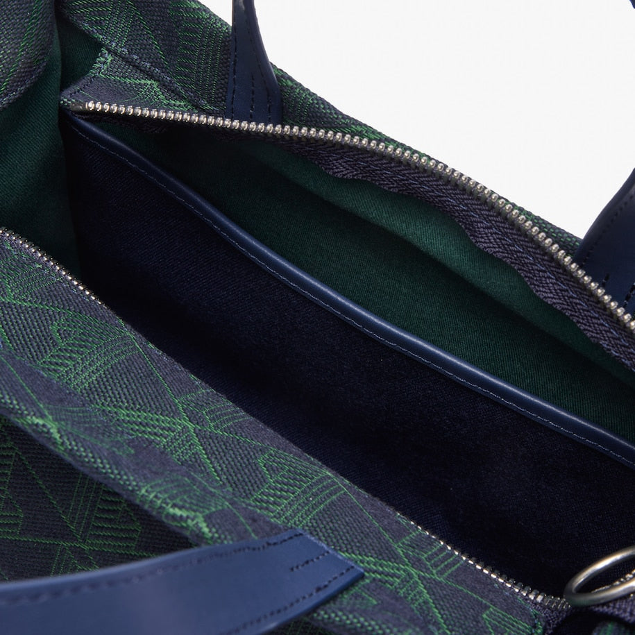 BOLSA FEMININA PEQUENA TOTE HERITAGE JACQUARD