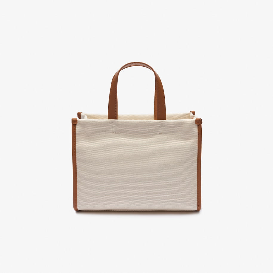 BOLSA TOTE HERITAGE DE ALGODÃO E LONA: S