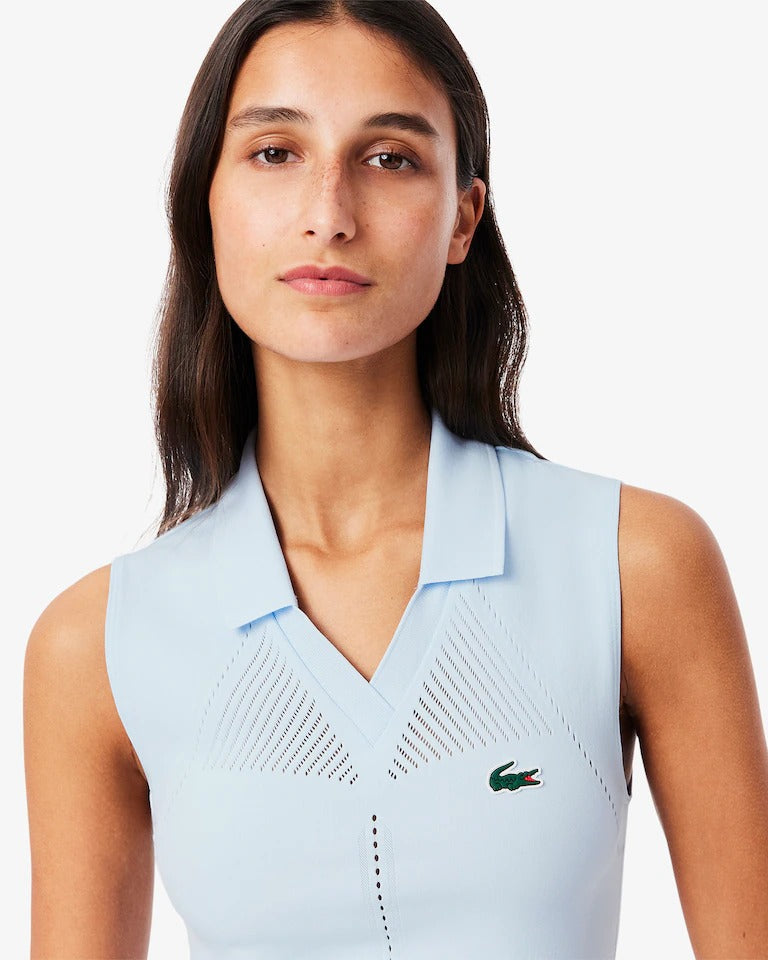 Camisa Polo Feminina sem Mangas com Modelagem Ajustada Sport