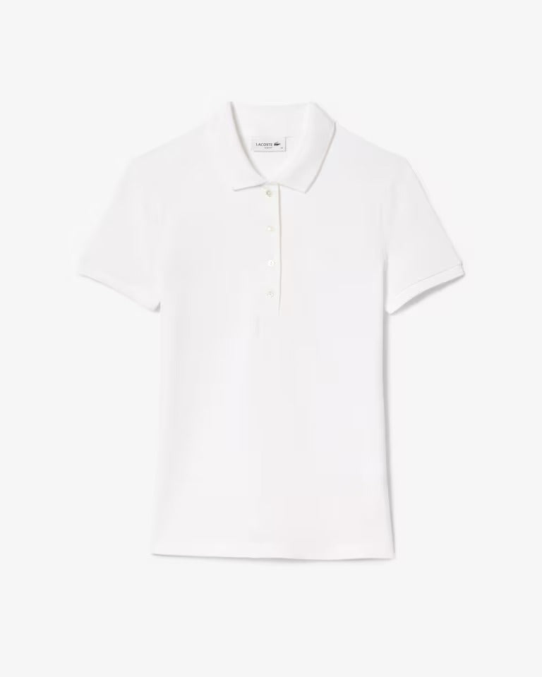 Polo L.12.D em Piqué de Algodão com Stretch e Modelagem Ajustada