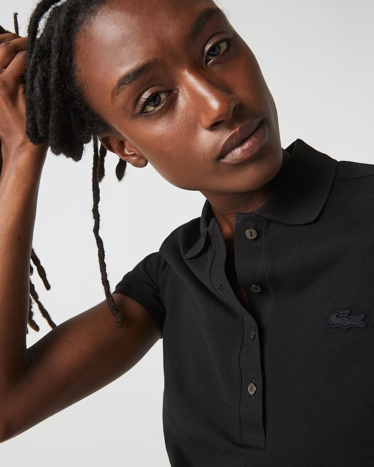 Polo L.12.D em Piqué de Algodão com Stretch e Modelagem Ajustada