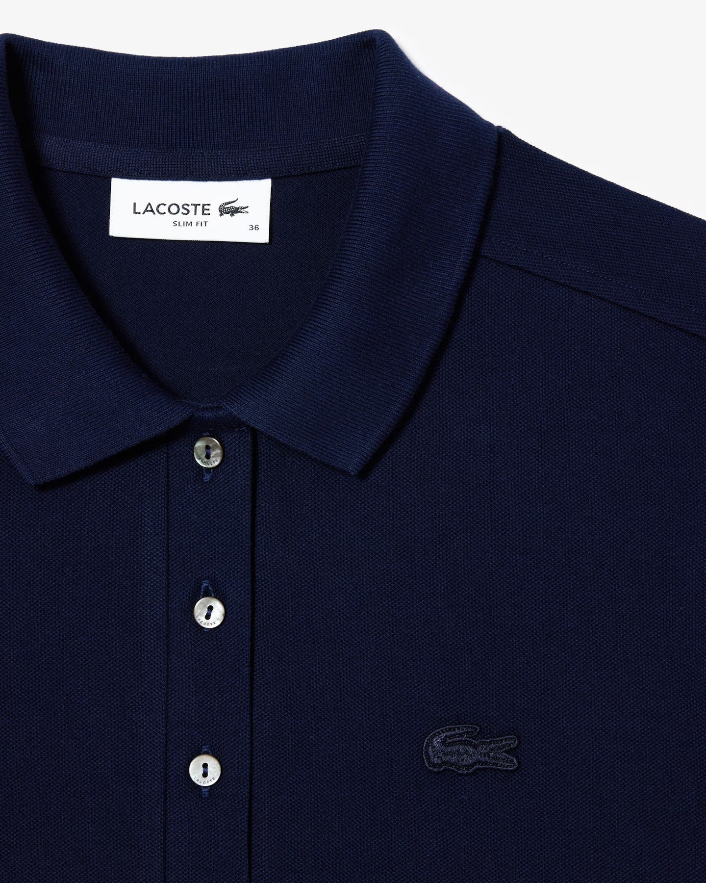Polo L.12.D em Piqué de Algodão com Stretch e Modelagem Ajustada