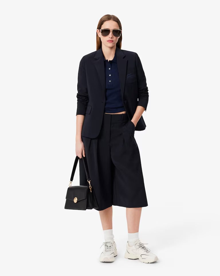 Polo L.12.D em Piqué de Algodão com Stretch e Modelagem Ajustada