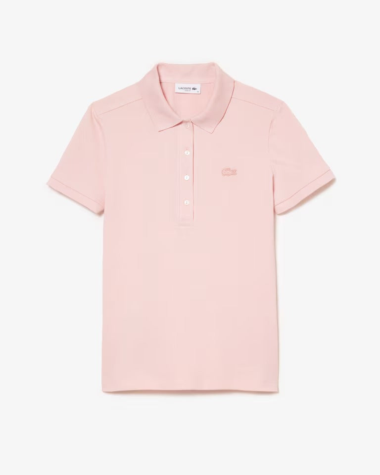 Polo L.12.D em Piqué de Algodão com Stretch e Modelagem Ajustada