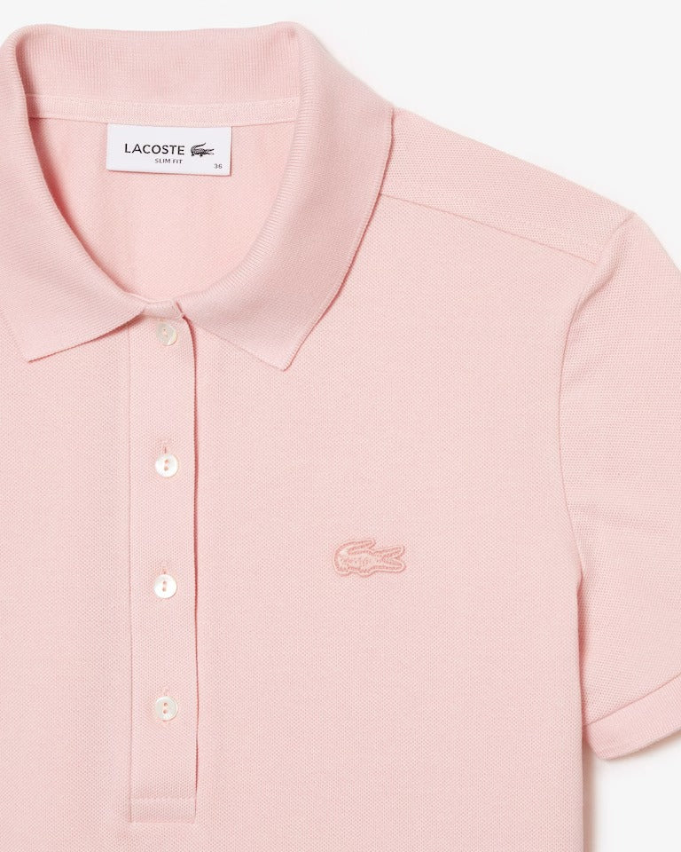 Polo L.12.D em Piqué de Algodão com Stretch e Modelagem Ajustada