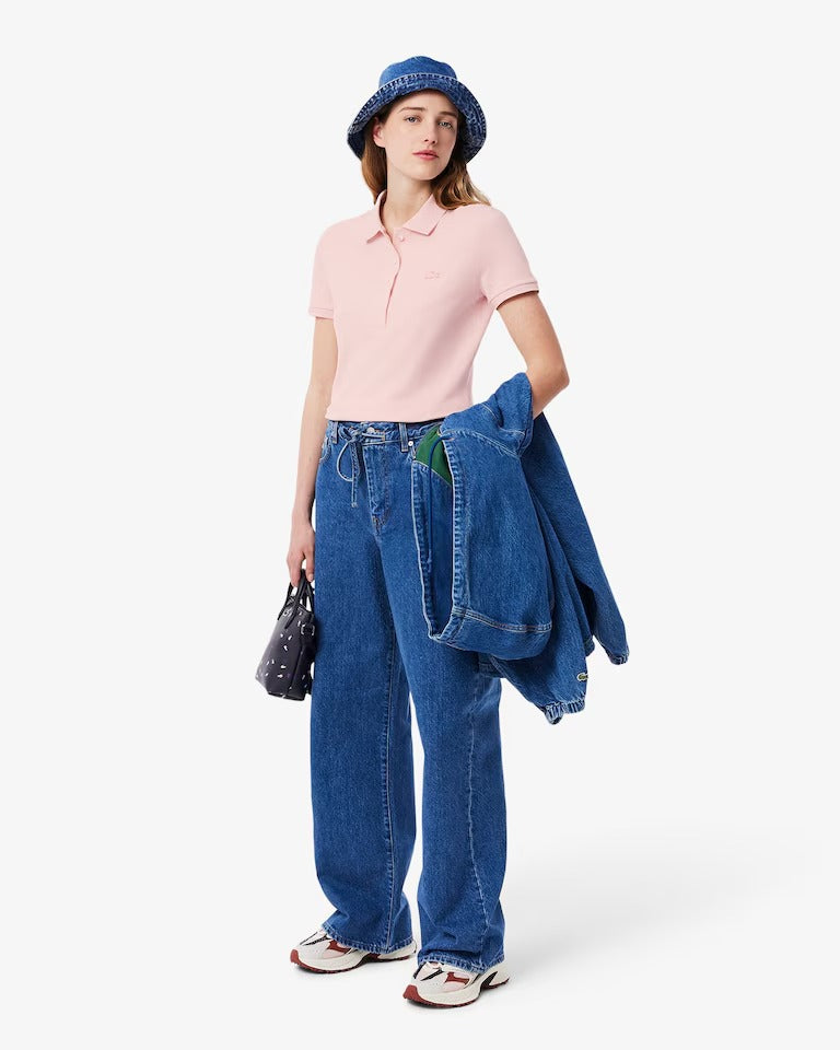 Polo L.12.D em Piqué de Algodão com Stretch e Modelagem Ajustada