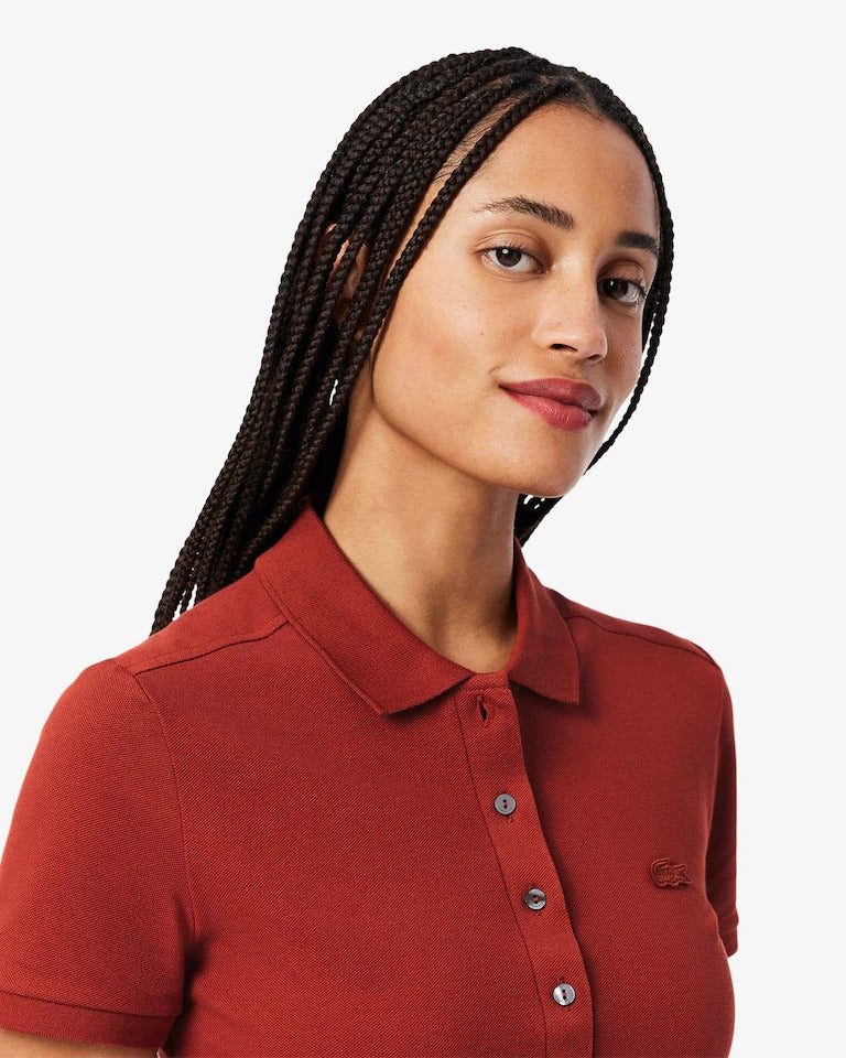 Polo L.12.D em Piqué de Algodão com Stretch e Modelagem Ajustada