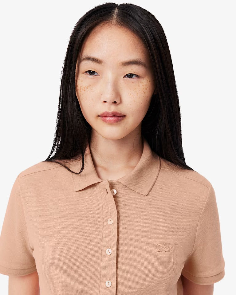 Polo L.12.D em Piqué de Algodão com Stretch e Modelagem Ajustada