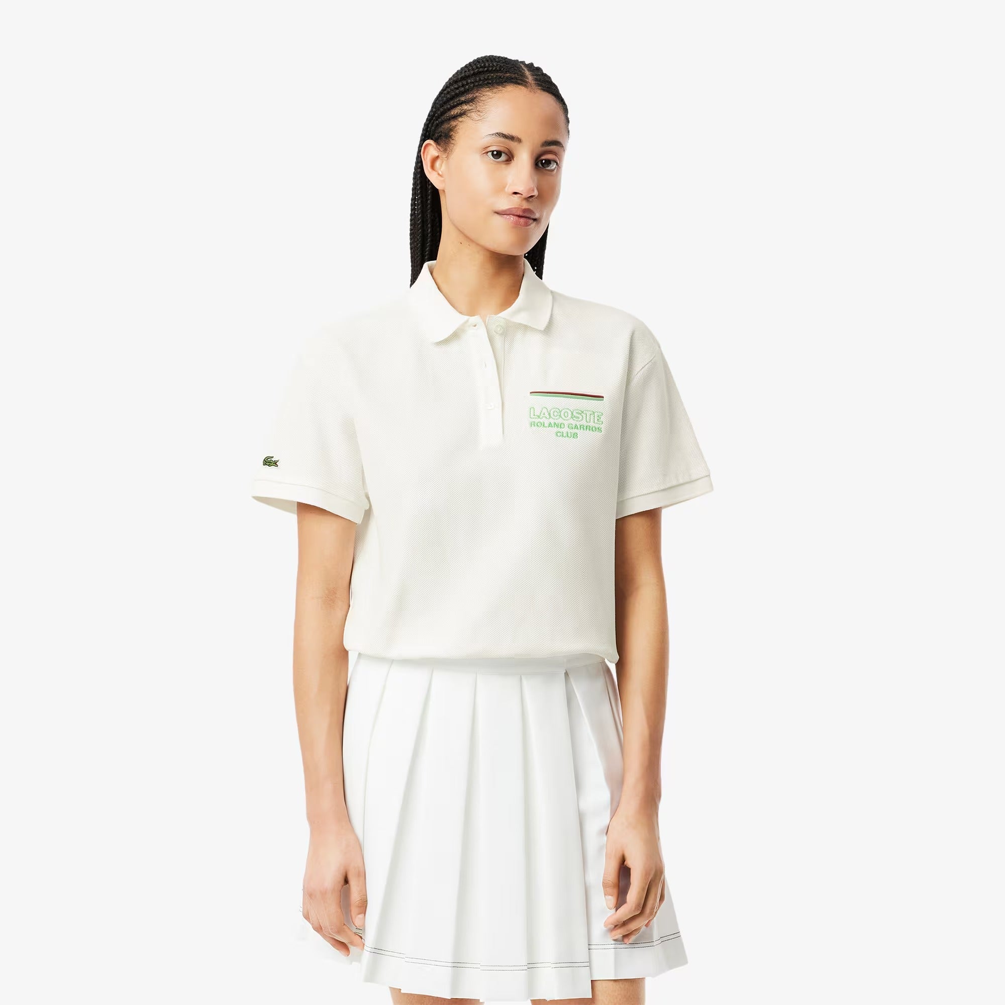 Camisa Polo Feminin A em Pique com Modelagem Regular