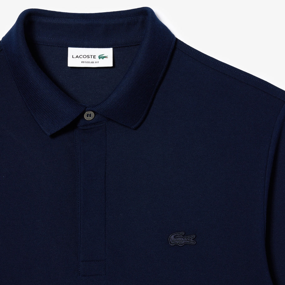 POLO MASCULINA PARIS MANGA LONGA EM ALGODÃO PIQUÉ COM STRETCH