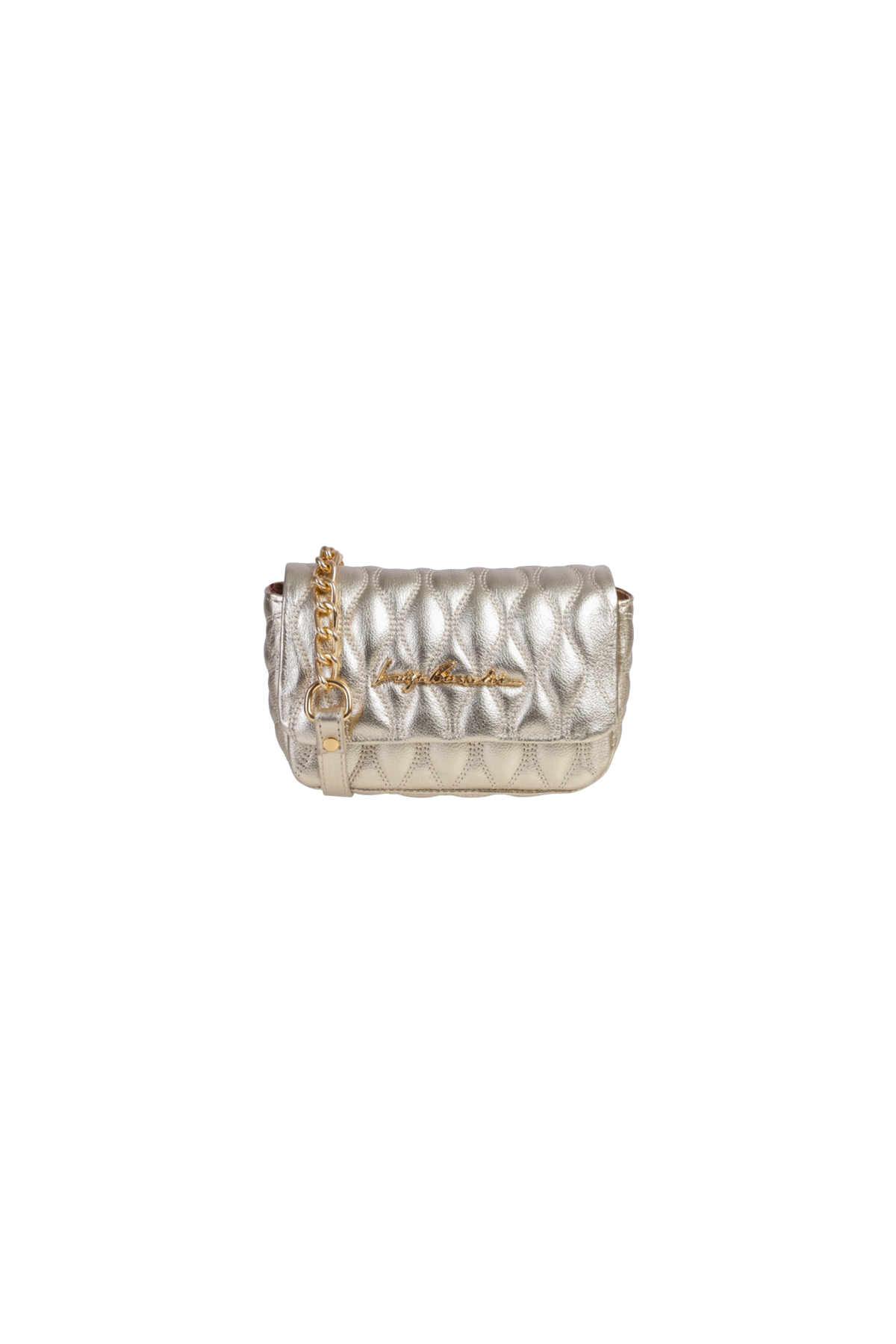 BOLSA PEQUENA CROSSBODY DOURADA